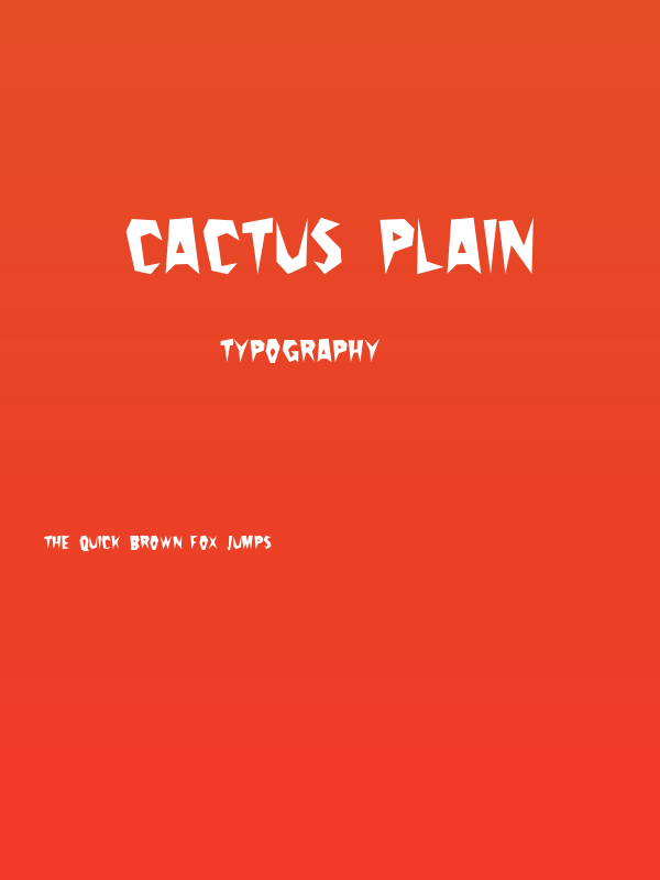 Cactus Plain Poster