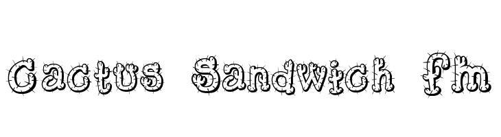 Cactus Sandwich FM  baixar fontes gratis