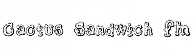 Cactus Sandwich FM  Frei Schriftart Herunterladen