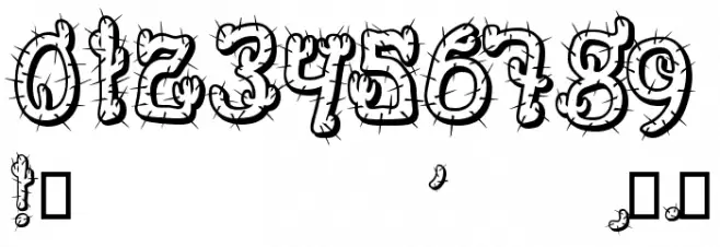 Cactus Sandwich FM Font OTHER CHARS