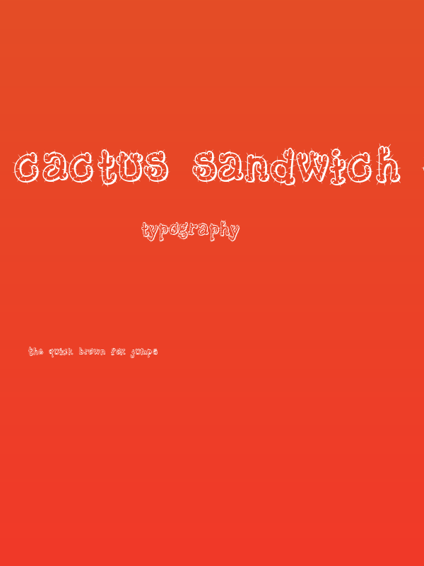 Cactus Sandwich FM Poster