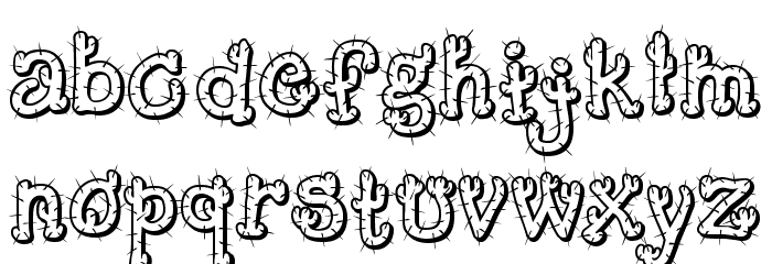 Cactus Sandwich FM Font LOWERCASE