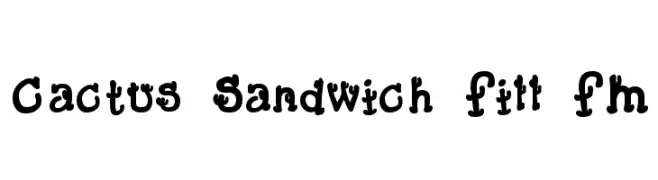 Cactus Sandwich Fill FM  नि: शुल्क फ़ॉन्ट्स डाउनलोड