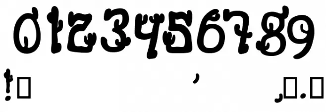 Cactus Sandwich Fill FM フォント その他の文字