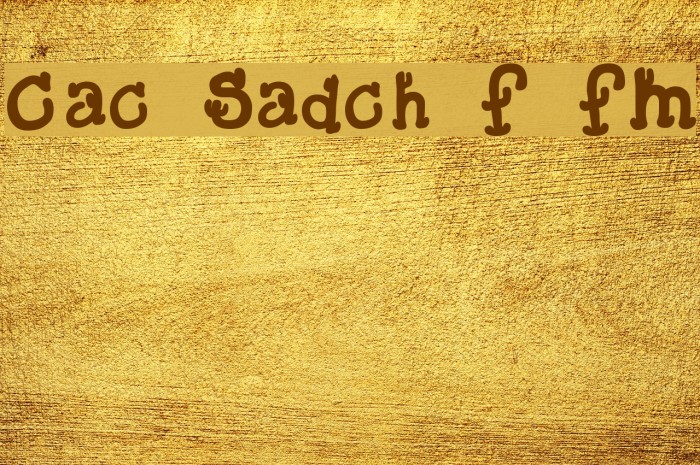 Cactus Sandwich Fill FM Font examples