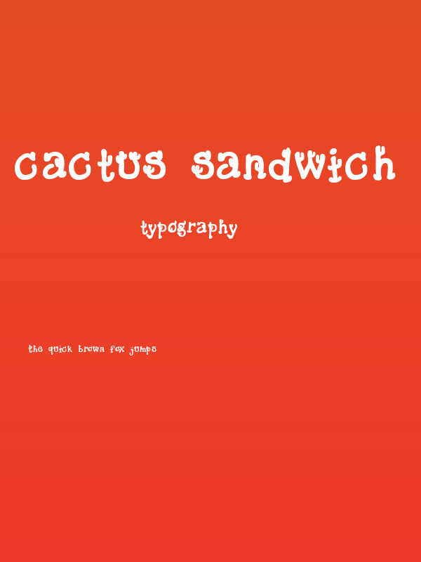 Cactus Sandwich Fill FM Poster