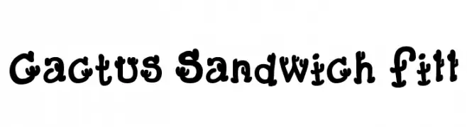 Cactus Sandwich Fill  Fuentes Gratis Descargar