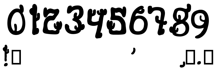 Cactus Sandwich Fill Font OTHER CHARS