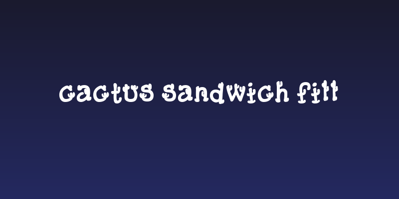Cactus Sandwich Fill Social Header