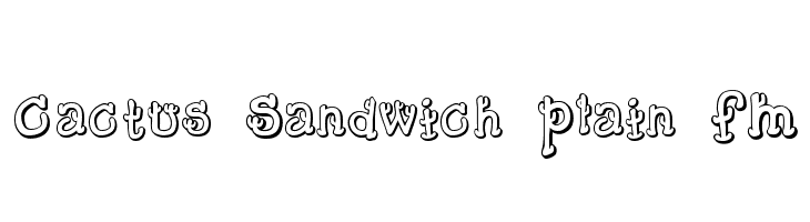 Cactus Sandwich Plain FM Font