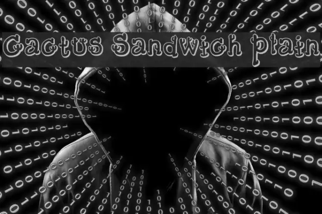 Cactus Sandwich Plain Font examples