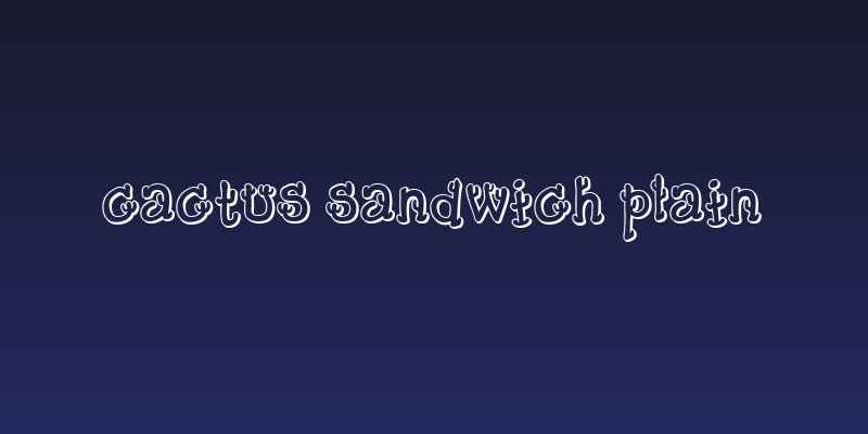 Cactus Sandwich Plain Social Header