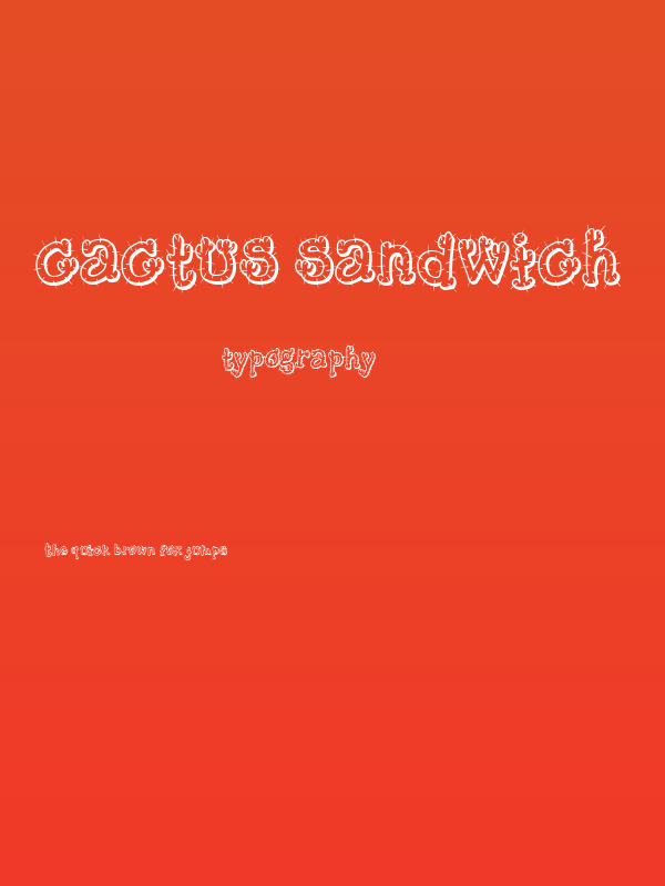 Cactus Sandwich Poster