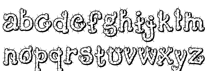 Cactus Sandwich Font LOWERCASE