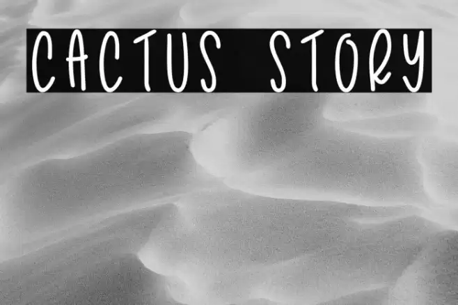 Cactus Story Font examples
