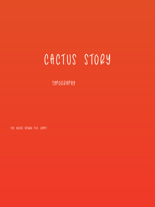 Cactus Story Poster