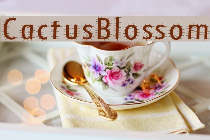 CactusBlossom Font examples