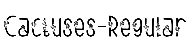 Cactuses-Regular Font