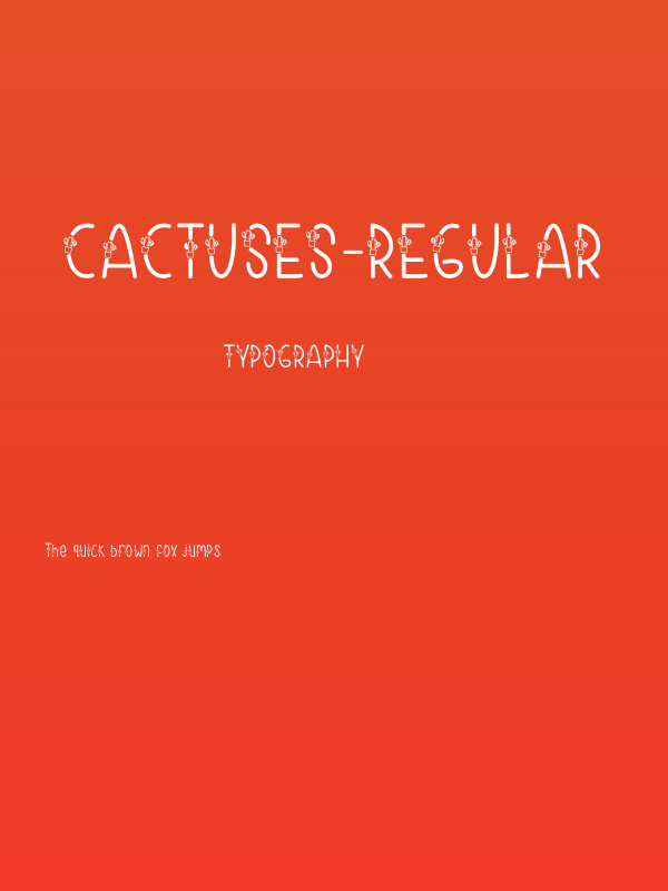 Cactuses-Regular Poster