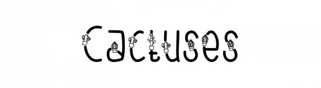 Cactuses  Descarca Fonturi Gratis