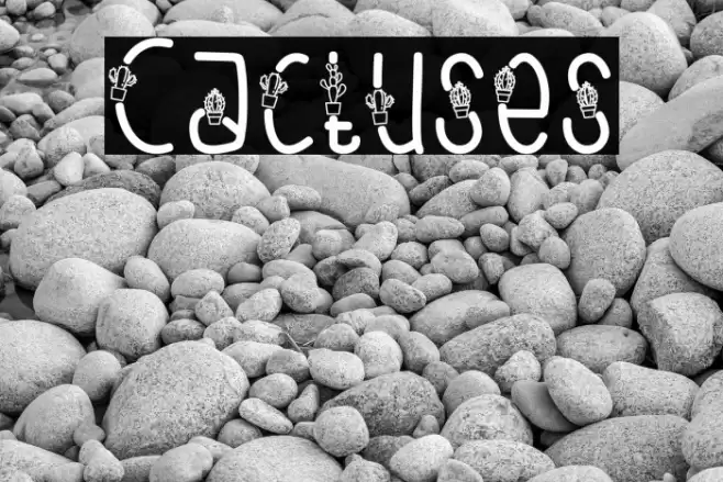 Cactuses Caratteri examples