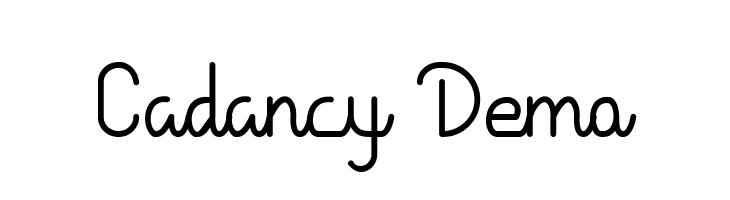 Cadancy Demo  Descarca Fonturi Gratis