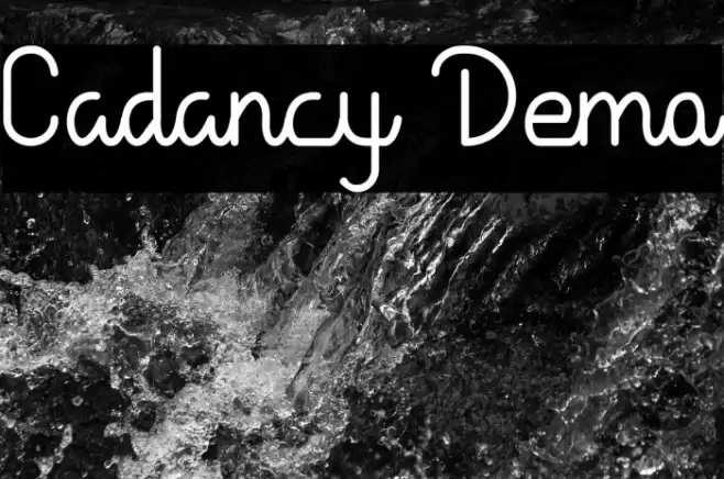 Cadancy Demo Font examples