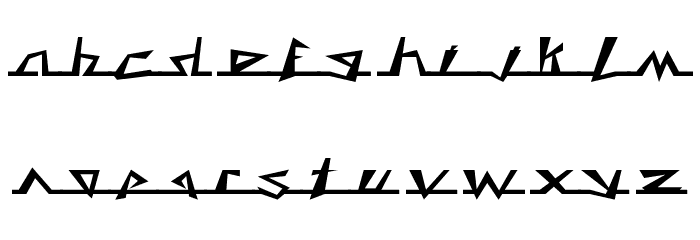 Caddy Font LOWERCASE