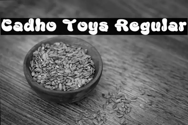 Cadho Toys Regular Font examples