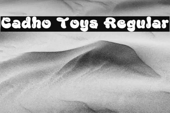 Cadho Toys Regular Font examples