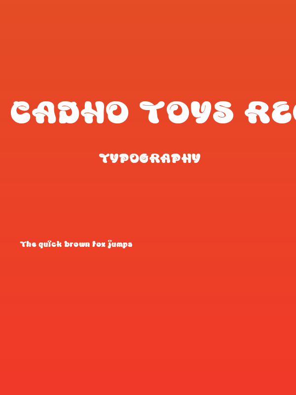 Cadho Toys Regular Poster