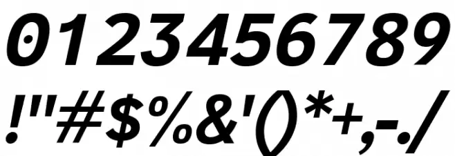 Cadman Bold Italic Font OTHER CHARS