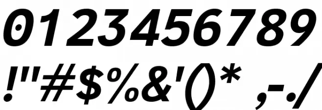 Cadman Bold Italic Font OTHER CHARS