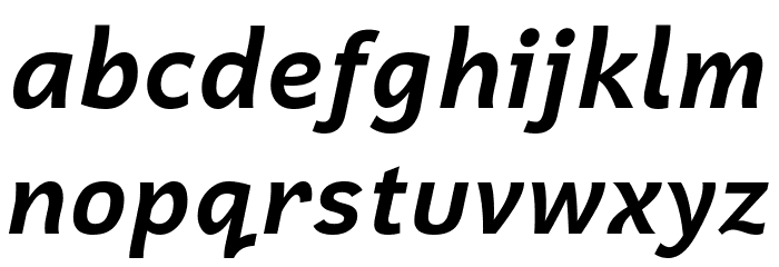 Cadman Bold Italic Font LOWERCASE