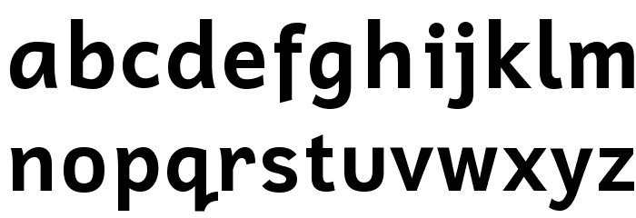 Cadman Bold Font LOWERCASE