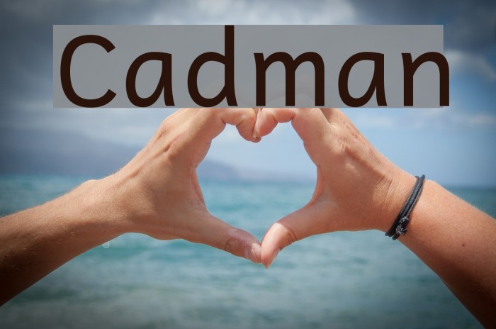 Cadman Font examples
