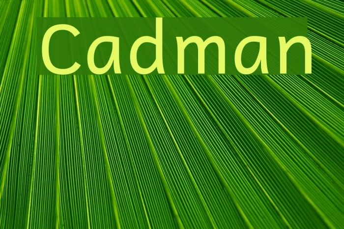 Cadman Font examples