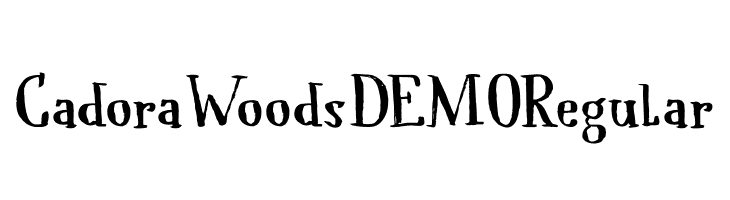 Cadora Woods DEMO Regular  नि: शुल्क फ़ॉन्ट्स डाउनलोड