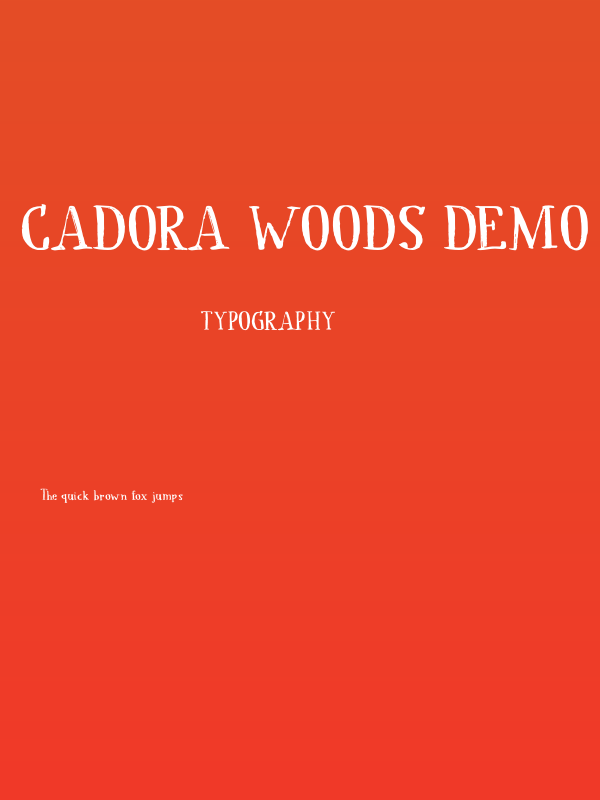 Cadora Woods DEMO Regular Poster