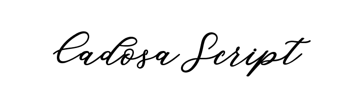 CadosaScript  font caratteri gratis