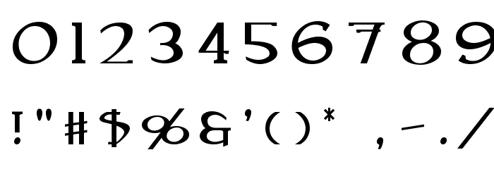 Caeldera Font OTHER CHARS