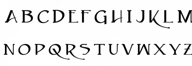 Caeldera Schriftart Groß