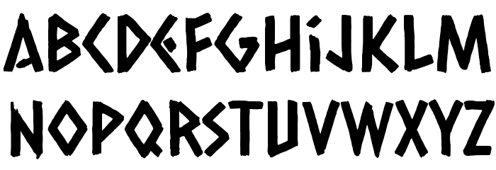 Caesar Dressing Font LOWERCASE