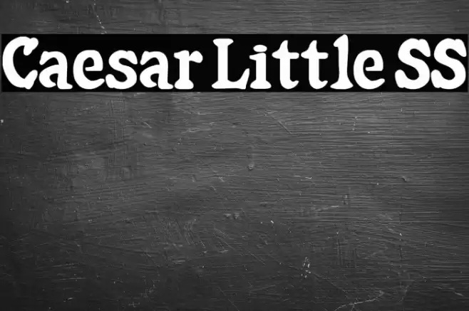 Caesar Little SS Font examples