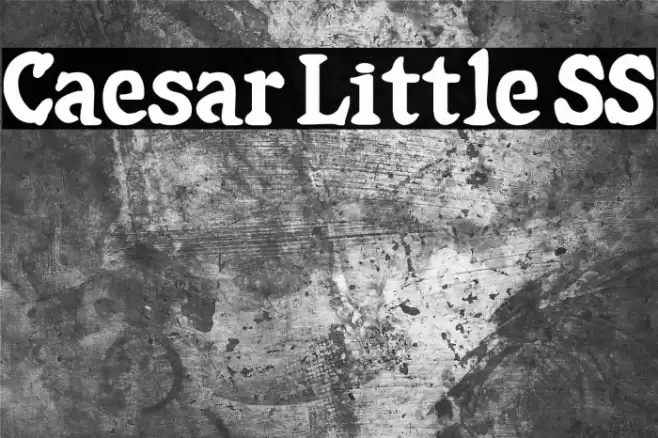 Caesar Little SS Font examples