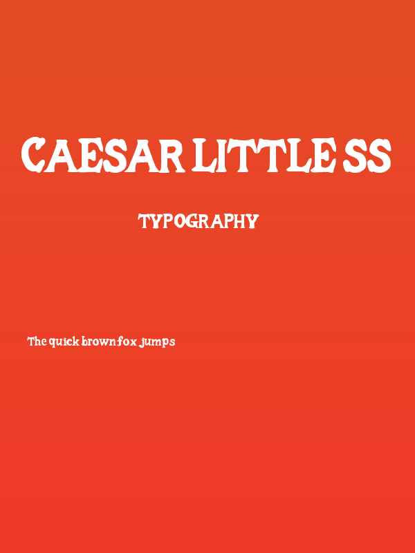 Caesar Little SS Poster