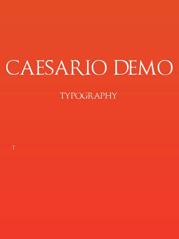 Caesario Demo Poster