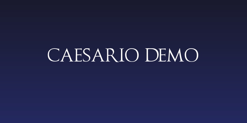 Caesario Demo Social Header
