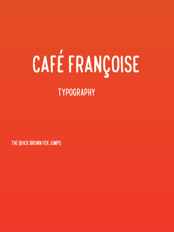 Café Françoise Poster