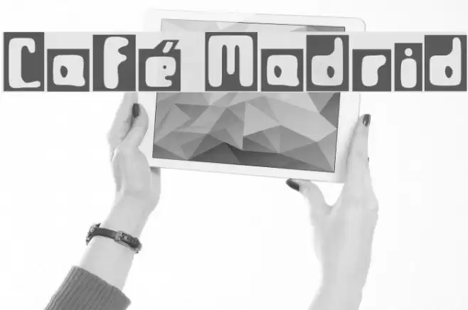 Café Madrid Font examples